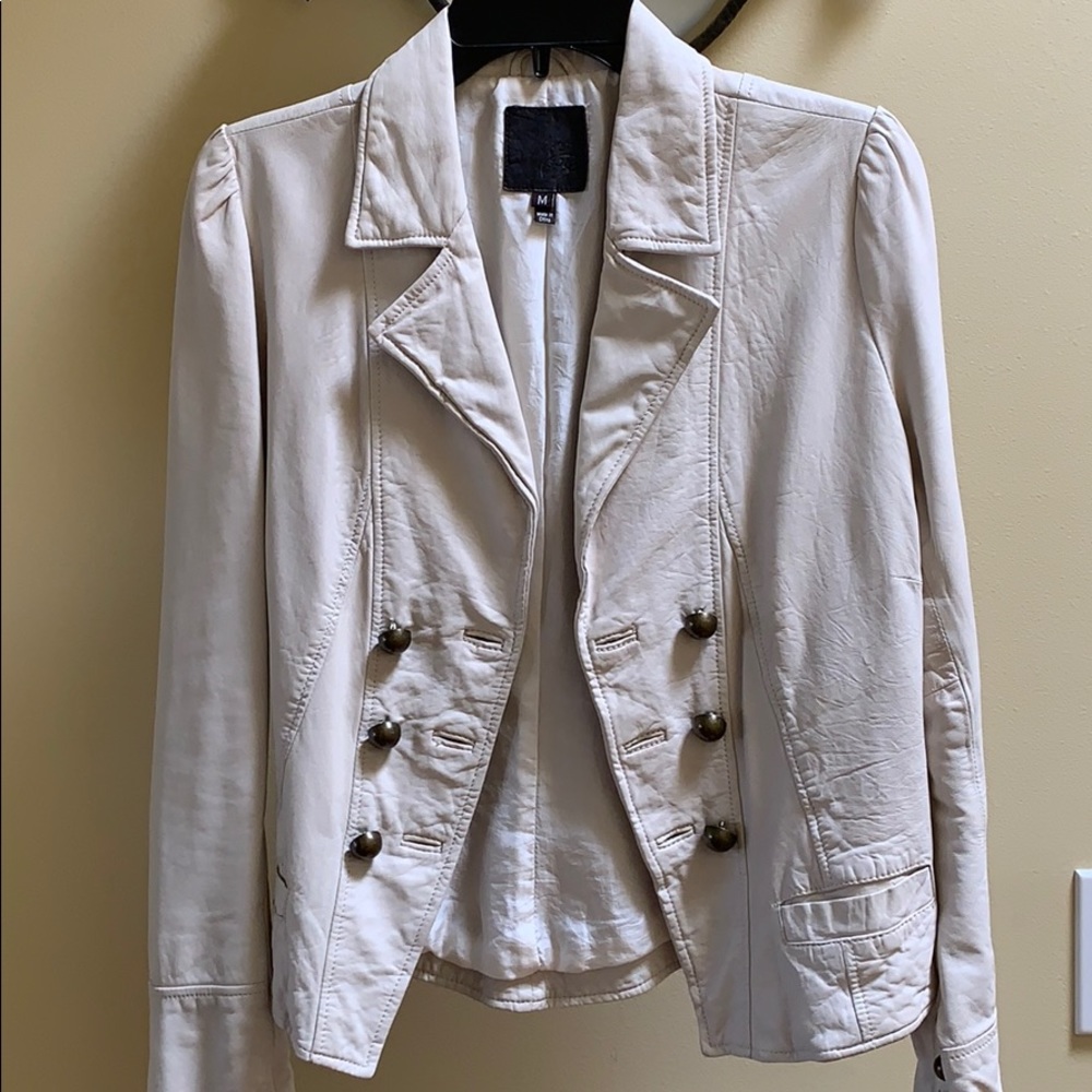 Fun, vintage looking Joie leather jacket
